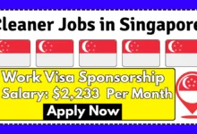 Cleaner Jobs in Singapore with Work Visa Sponsorship