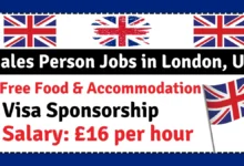 Sales Person Jobs in London, UK with Visa Sponsorship