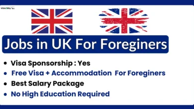 Jobs in UK with Visa Sponsorship For Foreigners 2024